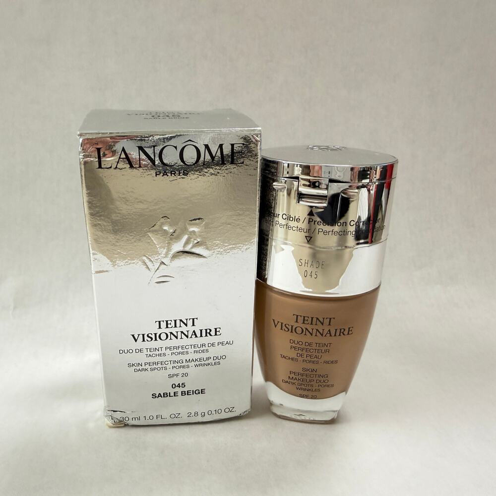 Lancome Teint Visionnaire Skin Perfecting Makeup Duo Foundation 045 Sable Beige
